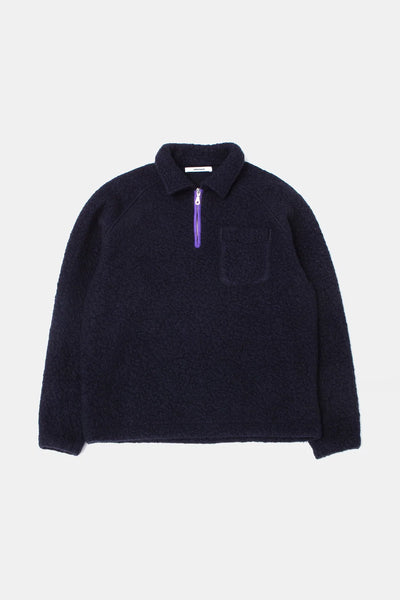 Unconventional Zip Logo - Plain Navy