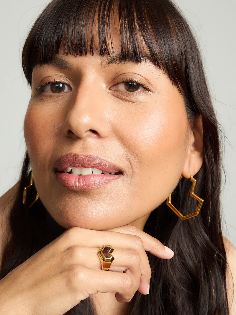 Daryl Large Hoops - Gold