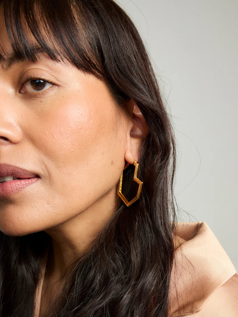 Daryl Large Hoops - Gold