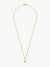 Mini Daryl Necklace 22'' Chain - Gold/ Tigers Eye