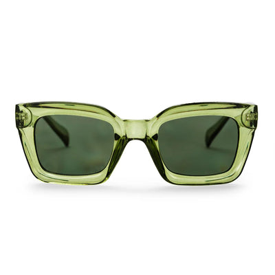 Anna Unisex Sunglasses - Green Lens/ Forest Green Frame