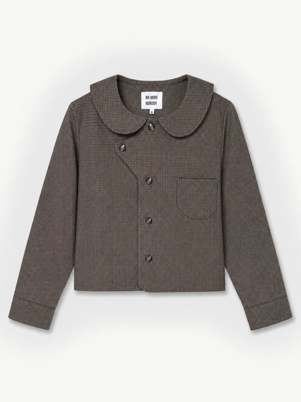 Sonje Lightweight Cotton Shacket - Brown Check