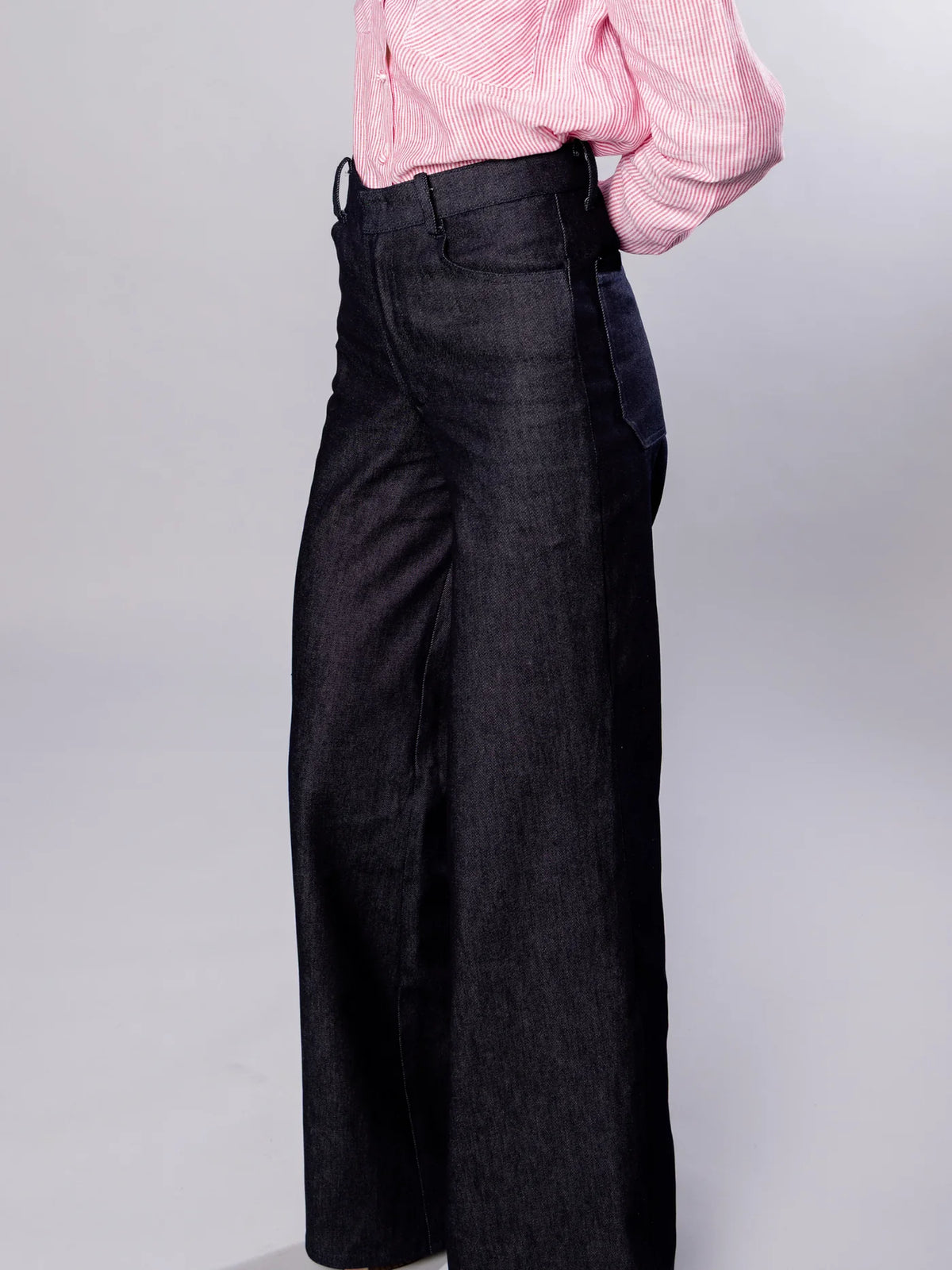 'NO MORE NOBODY' - Katherina Denim Trousers Organic Cotton - Denim