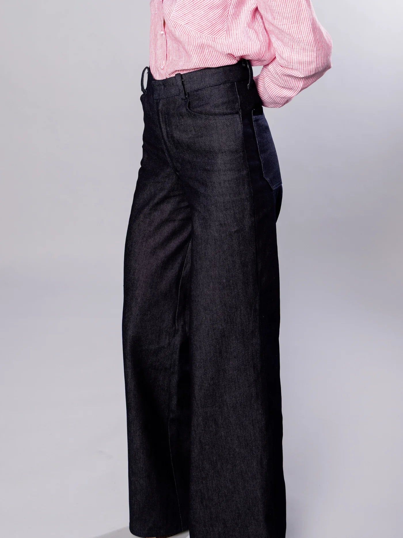 'NO MORE NOBODY' - Katherina Denim Trousers Organic Cotton - Denim