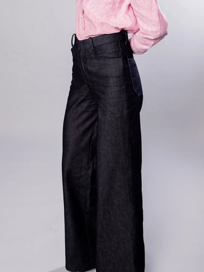 'NO MORE NOBODY' - Katherina Denim Trousers Organic Cotton - Denim