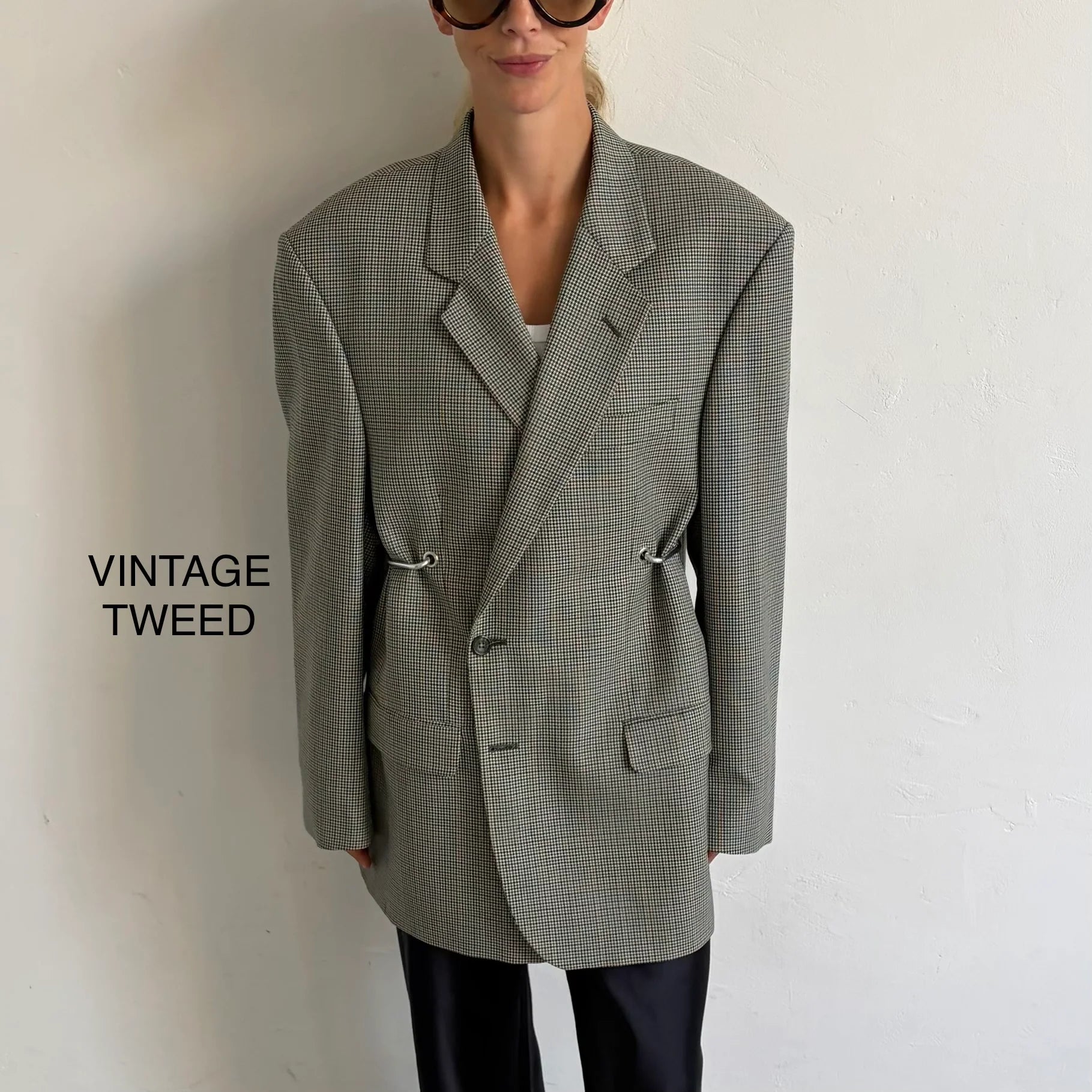 Hardware Front Blazer - Checked