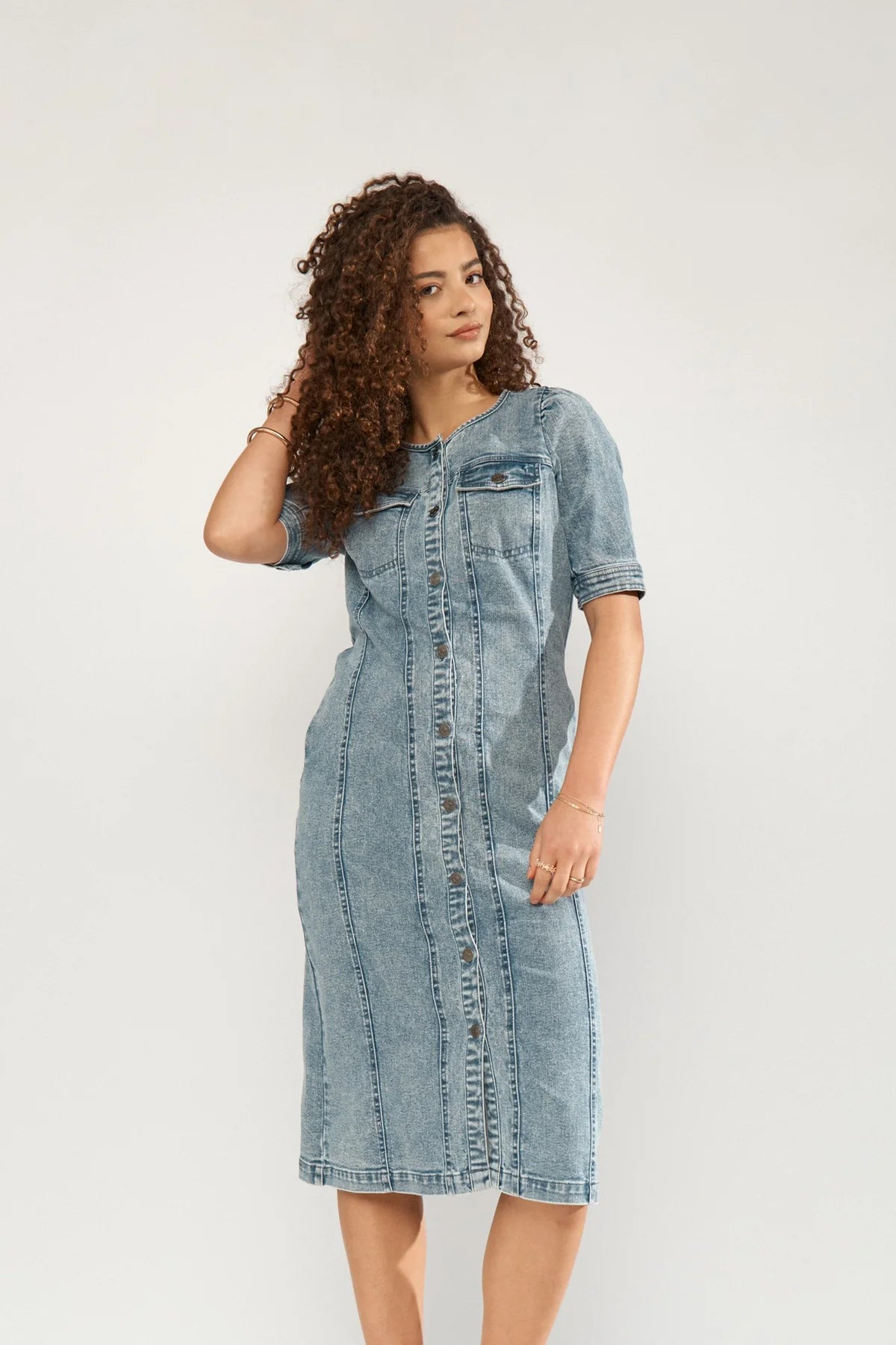 Nusilva Dress - Light Blue Denim