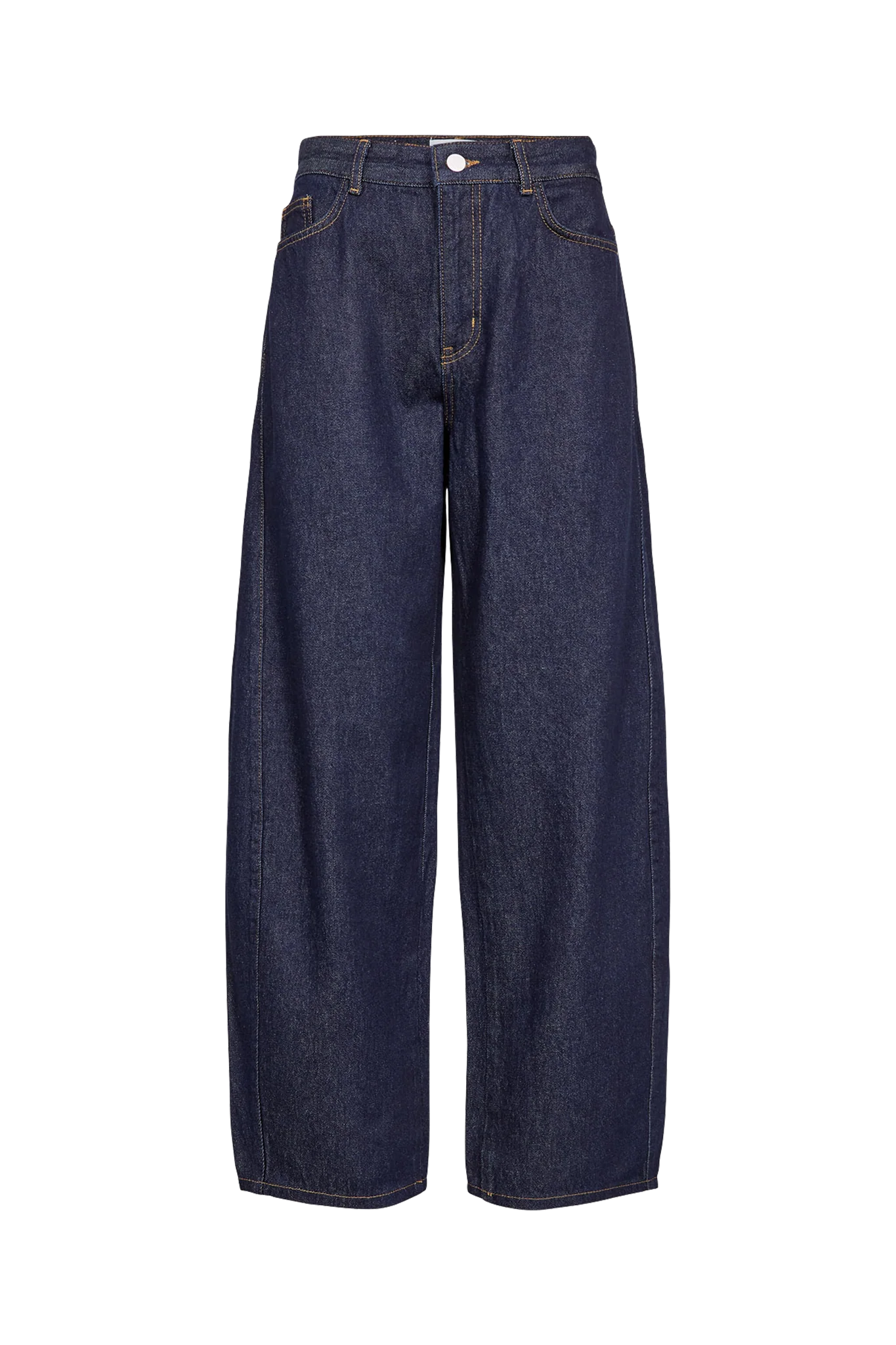 NuAmsterdam HR Barrel Jeans - Dark Blue Denim