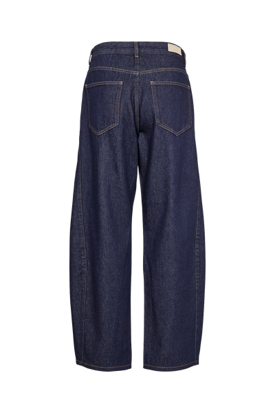 NuAmsterdam HR Barrel Jeans - Dark Blue Denim
