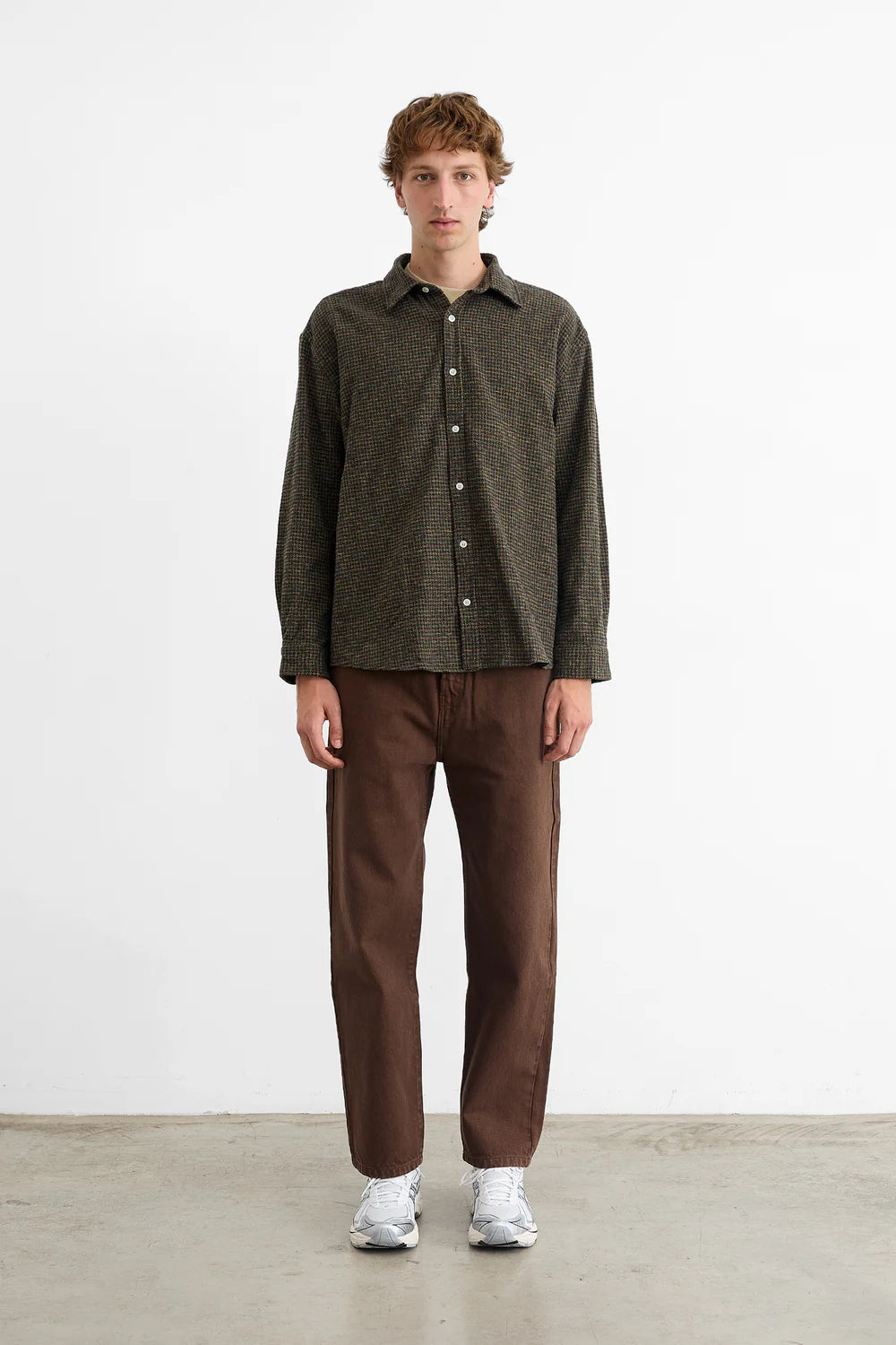 Crosswords Shirt - Plain Chocolate Multi