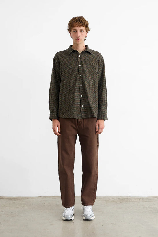 Crosswords Shirt - Plain Chocolate Multi