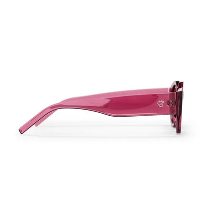 Cleo Unisex Sunglasses - Brown Lens/ Burgundy Frame
