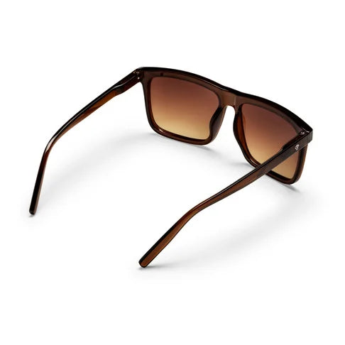 Bruce Unisex Sunglasses - Brown Lens/ Coffee Frame