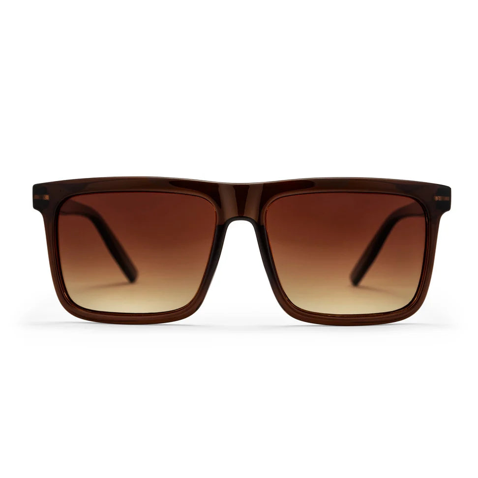 Bruce Unisex Sunglasses - Brown Lens/ Coffee Frame