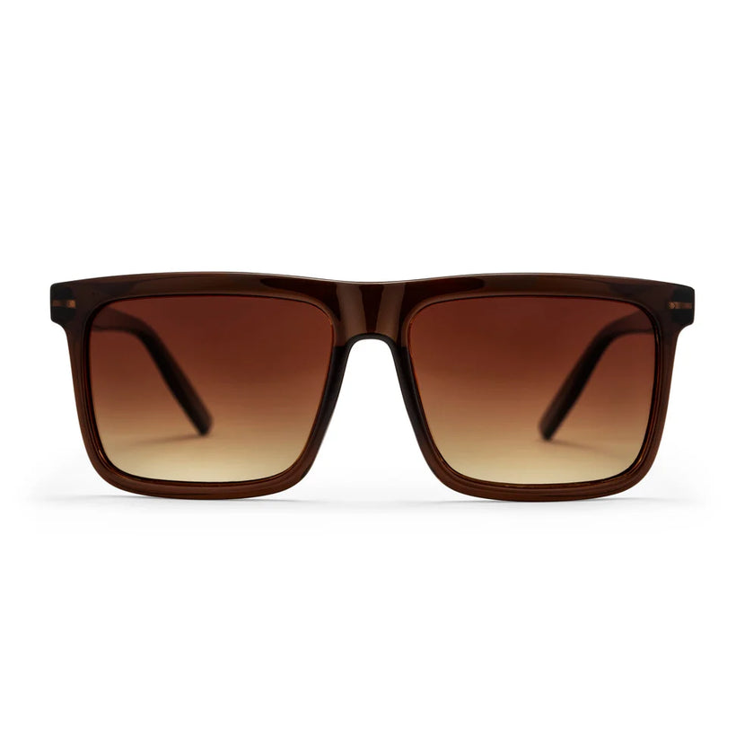Bruce Unisex Sunglasses - Brown Lens/ Coffee Frame