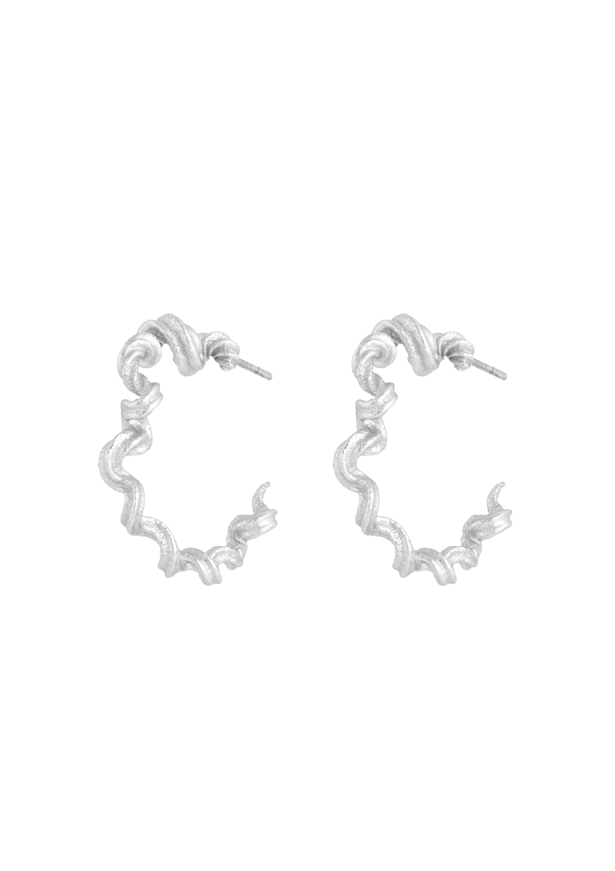 Alchemy Gilded Hoop Earrings - Silver