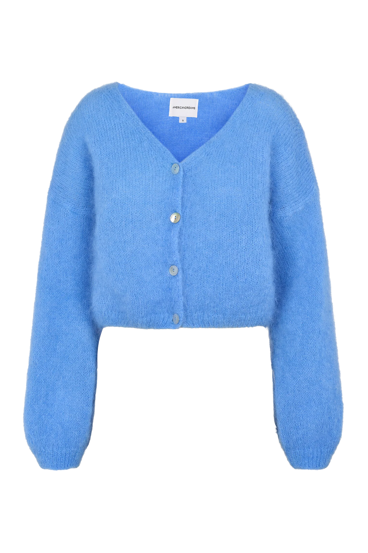 Cornelia Cropped Cardigan - Sky Blue
