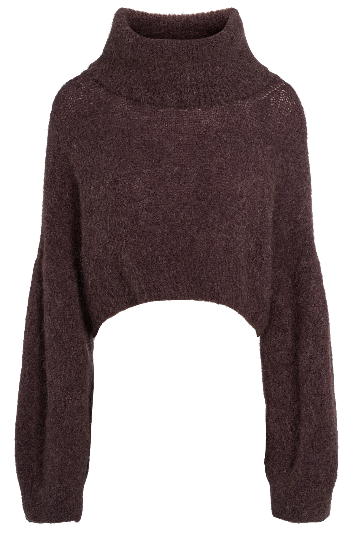 Andrea Cropped Rollneck - Cocoa