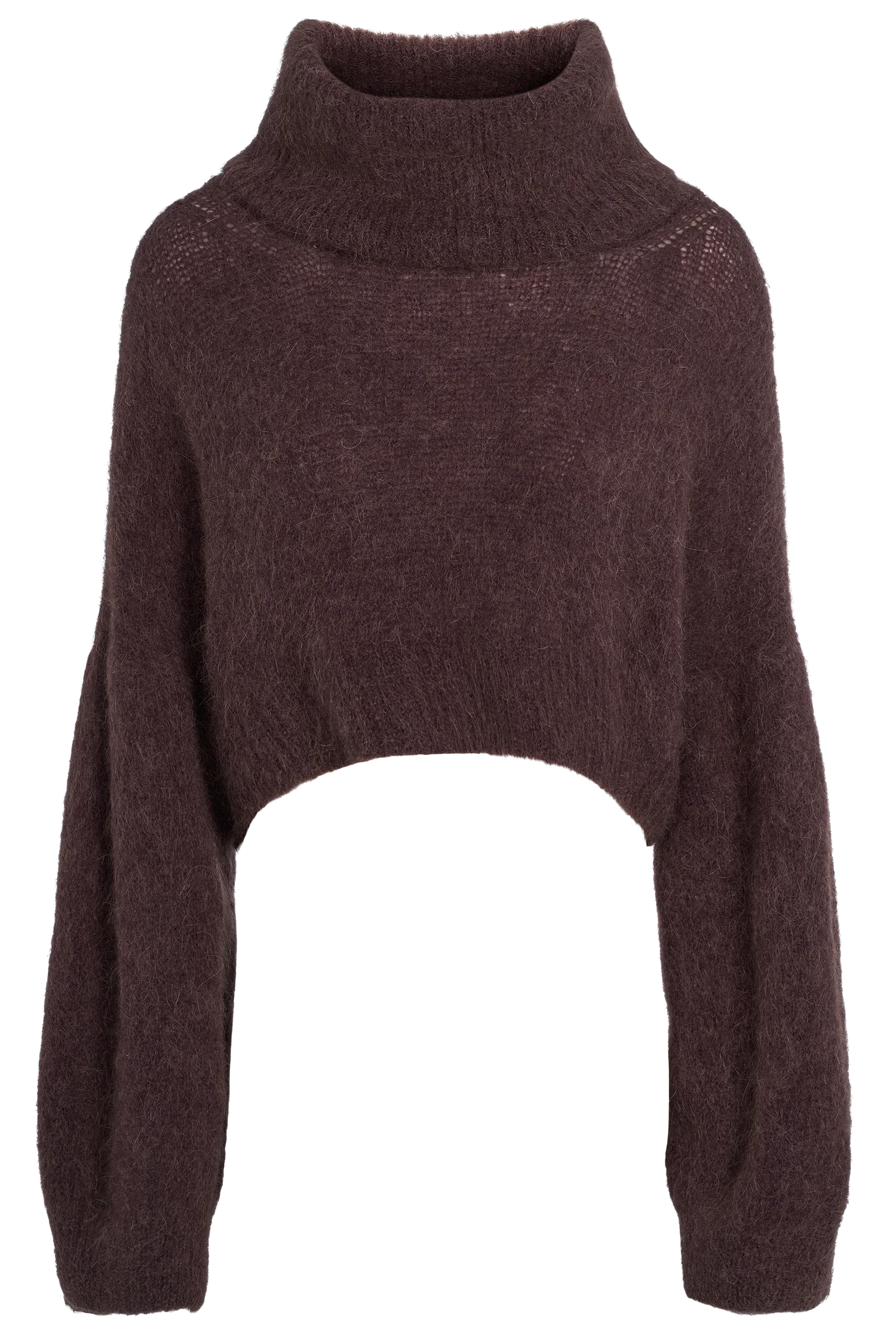 Andrea Cropped Rollneck - Cocoa
