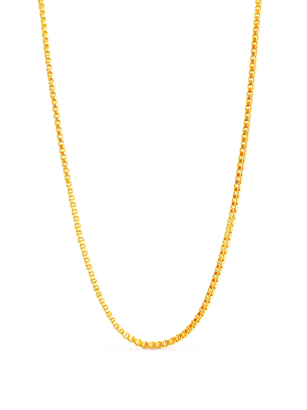 Bailey Box Necklace - Gold Plating