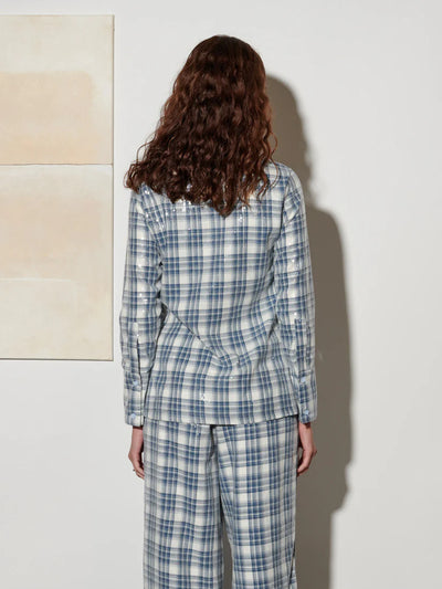 Maya Sequin Shirt - Cloud Blue