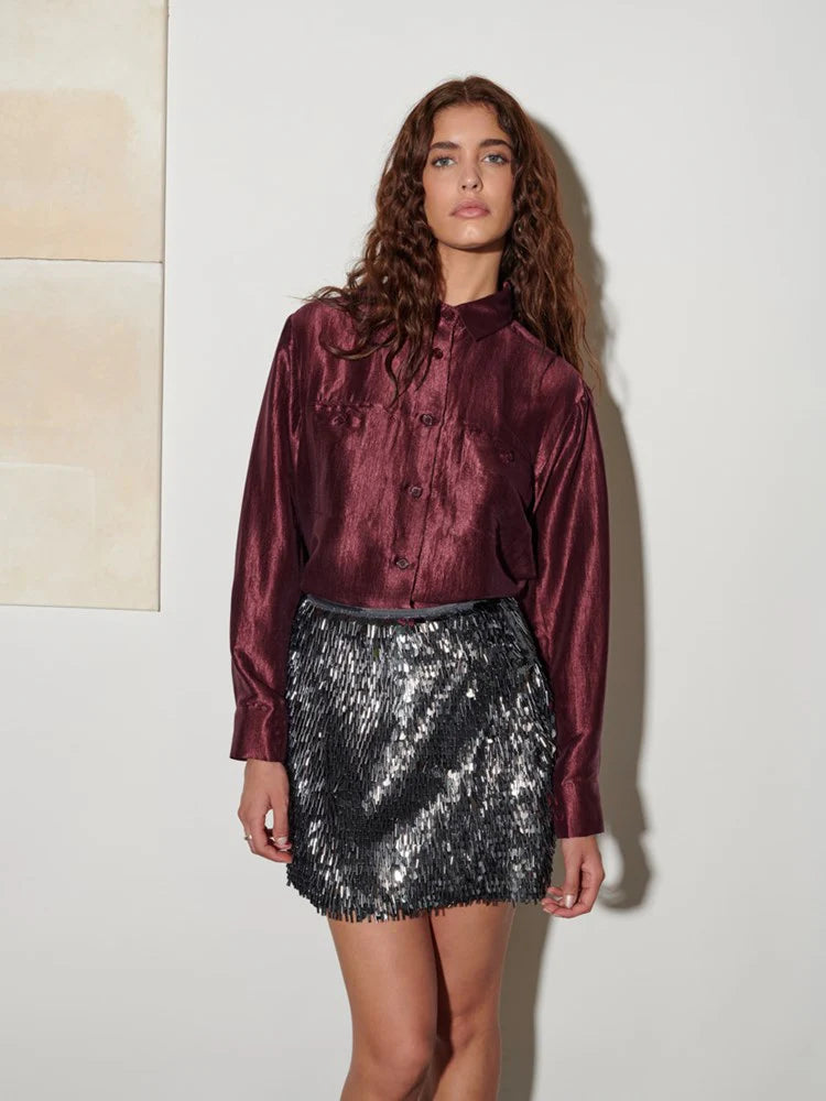 Feven Shirt - Bordeaux Red