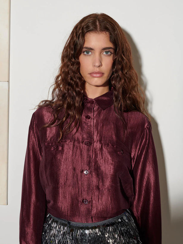 Feven Shirt - Bordeaux Red