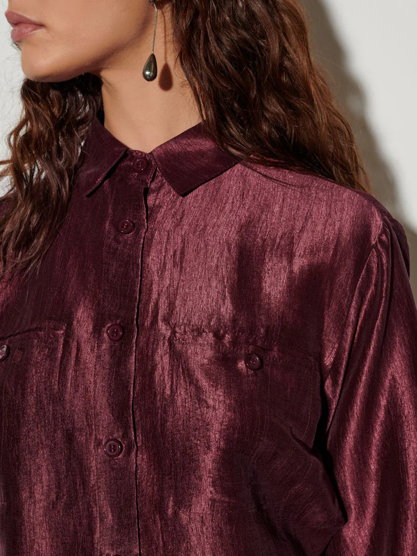 Feven Shirt - Bordeaux Red