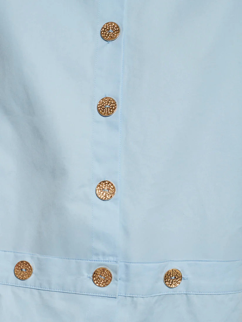 Lizzie Buttoned Shirt - Baby Blue