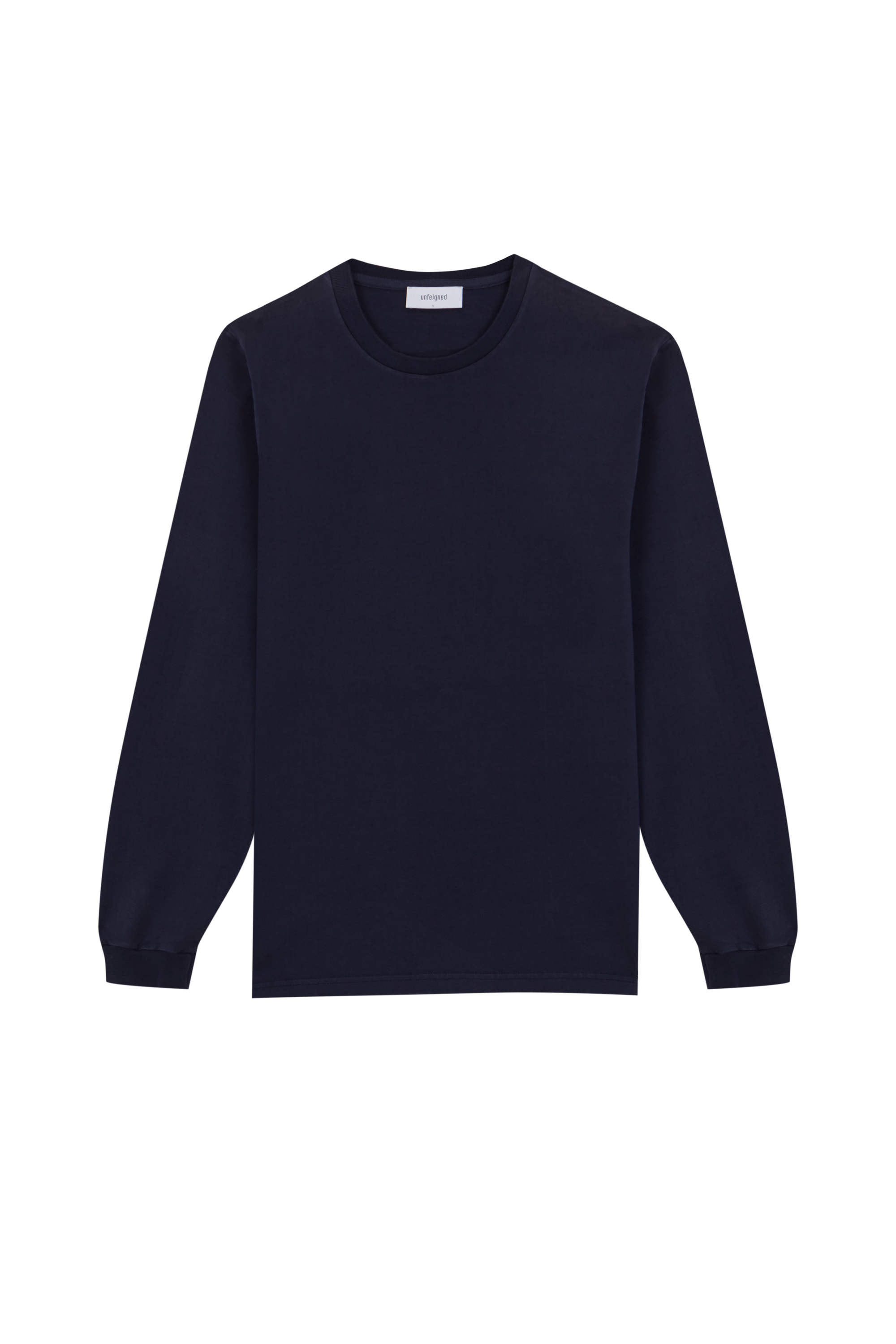 Basic Long Sleeve Tee - Navy Blue