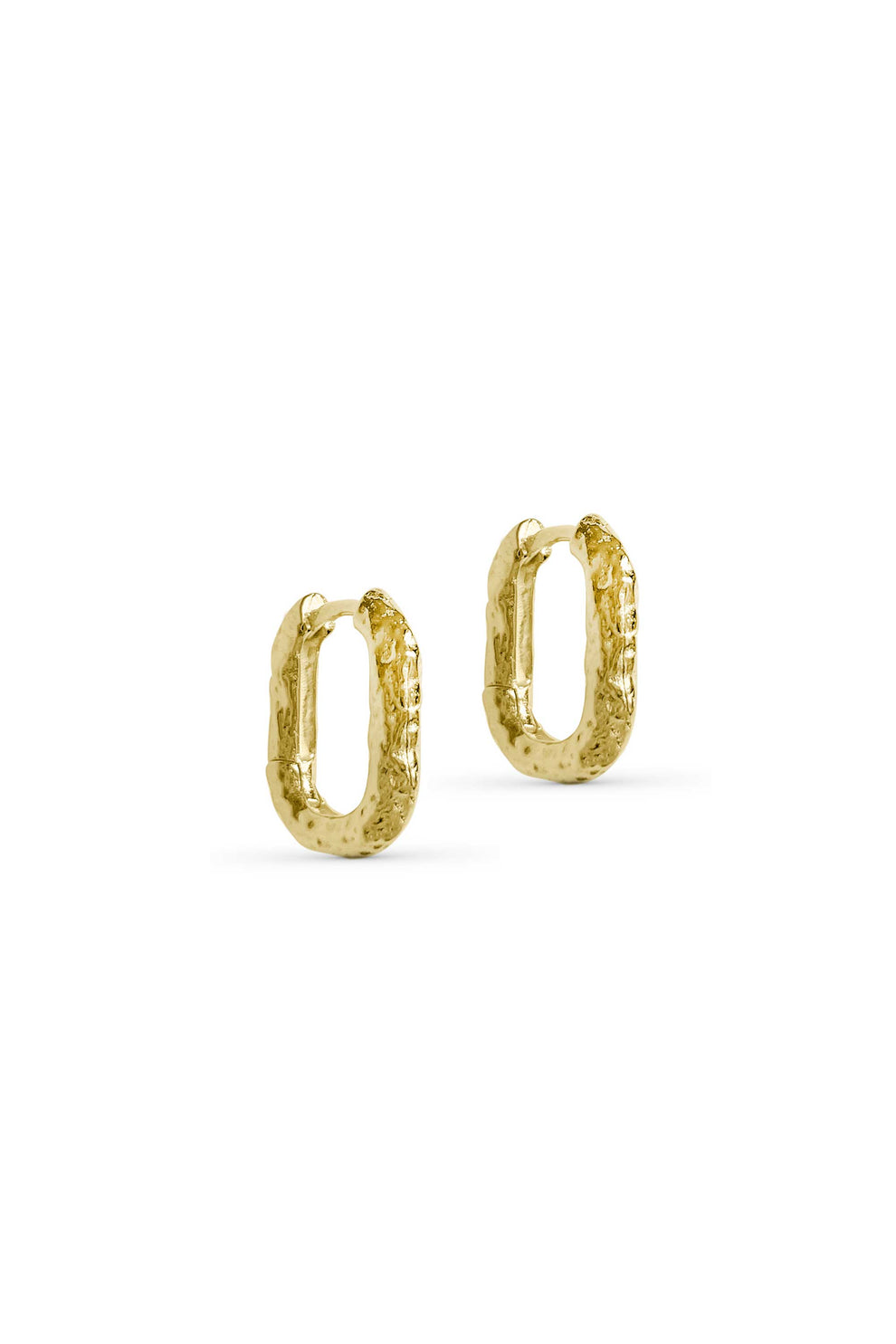 Bora Oval Hoops - Gold Plating