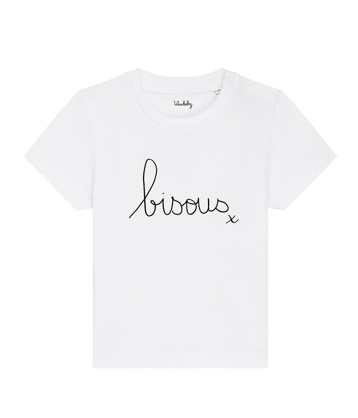 Bisous Organic Cotton T-Shirt - White