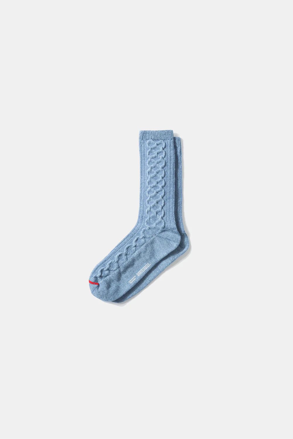 Cable Knit Socks - Plain Steel