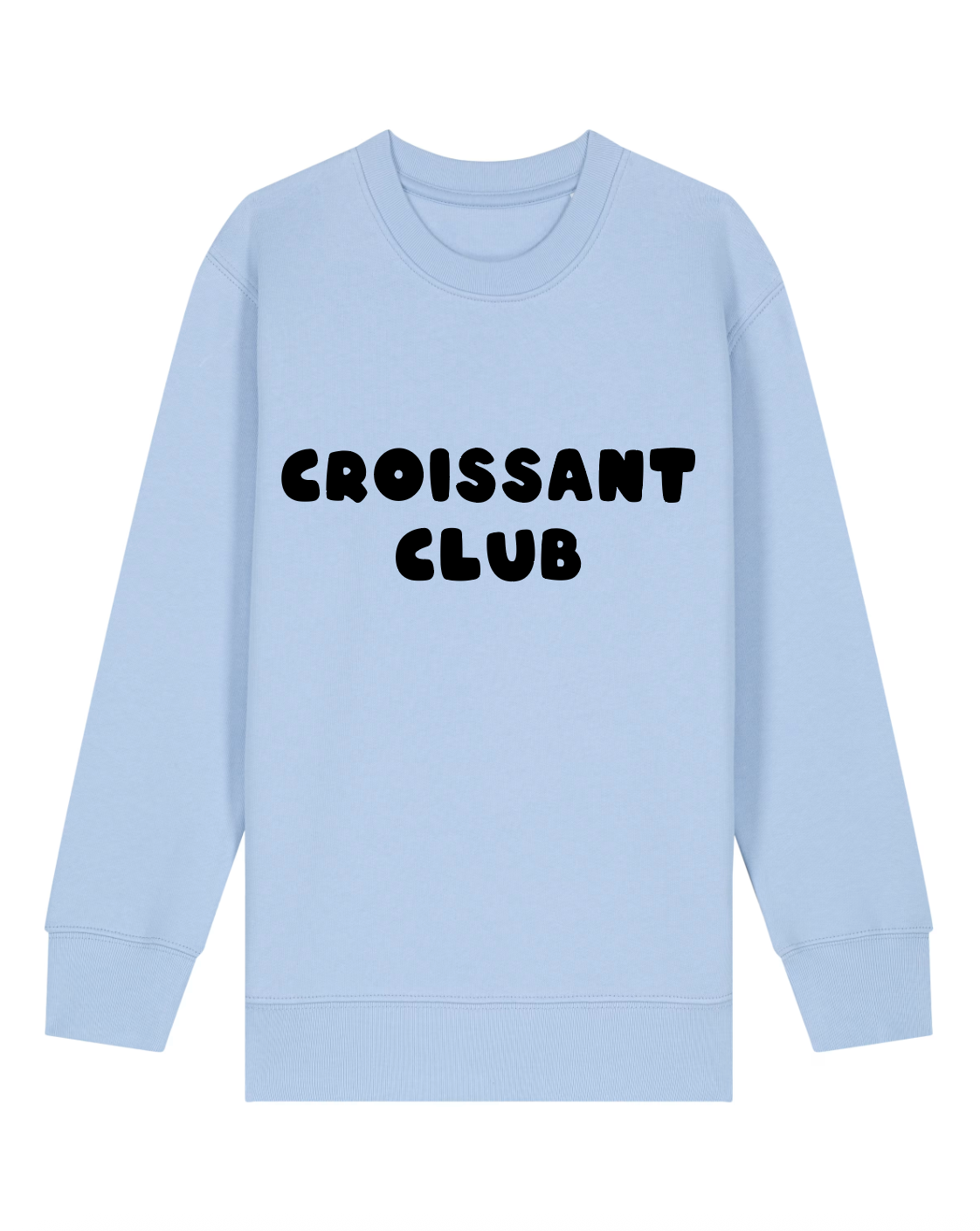 Croissant Club Organic Cotton Sweatshirt - Soul Blue