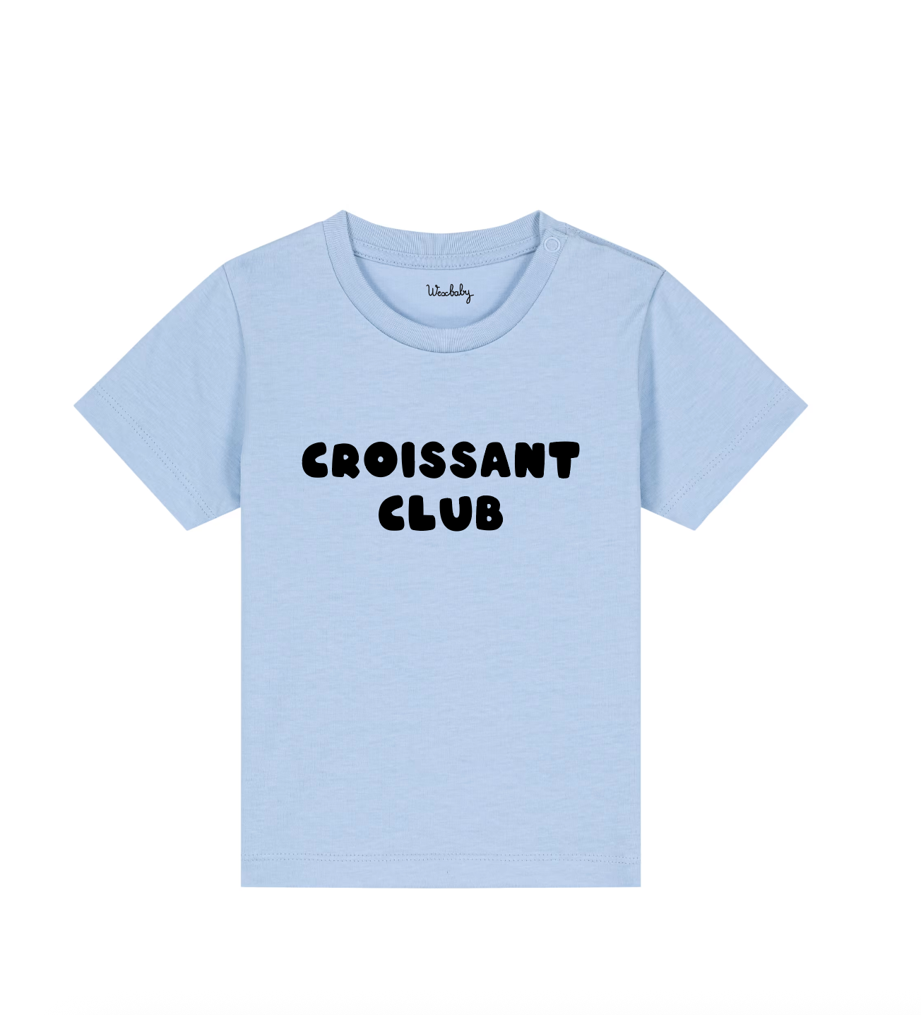 Croissant Club Organic Cotton T-Shirt - Soul Blue