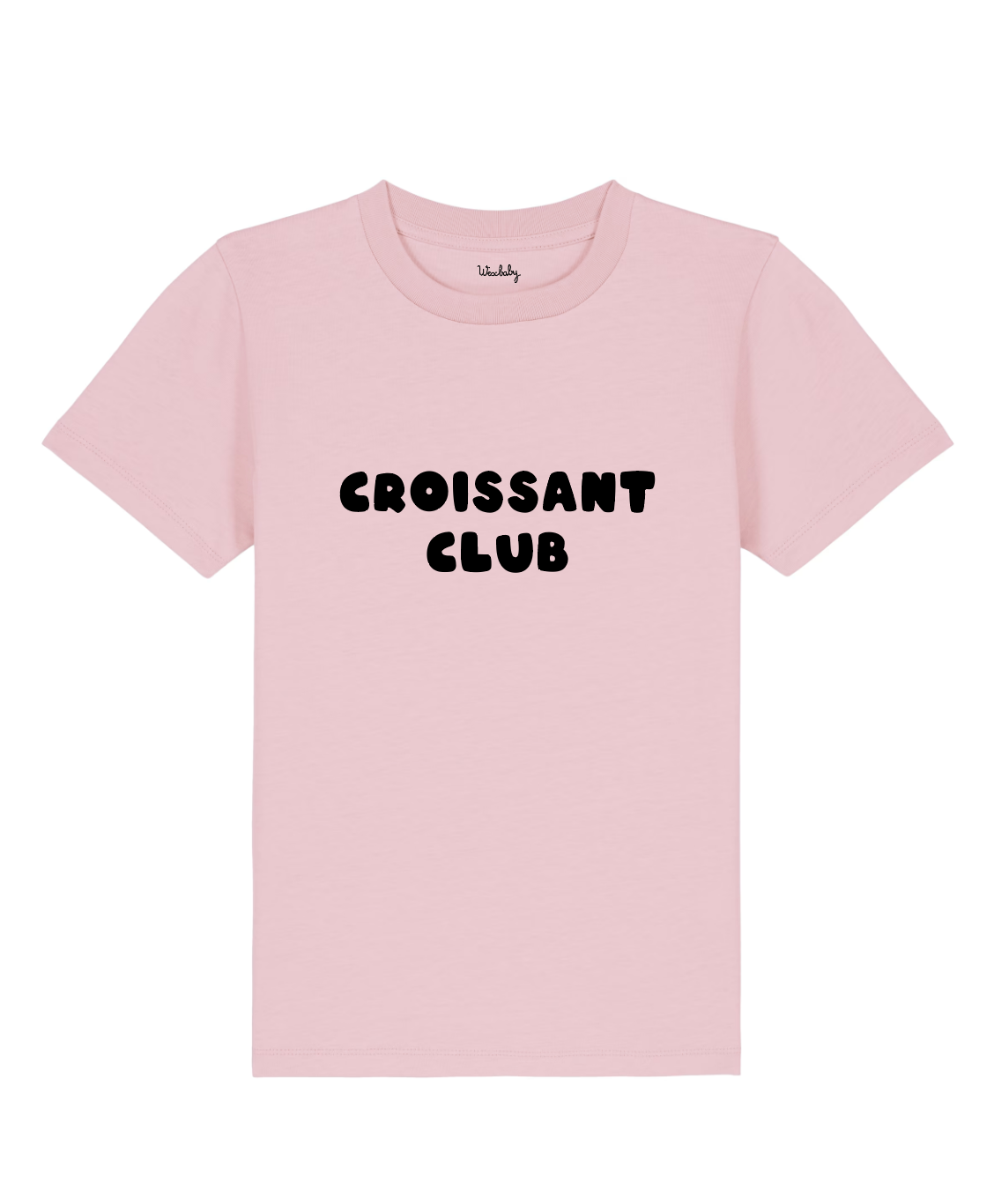 Croissant Club Organic Cotton T-Shirt - Cotton Pink