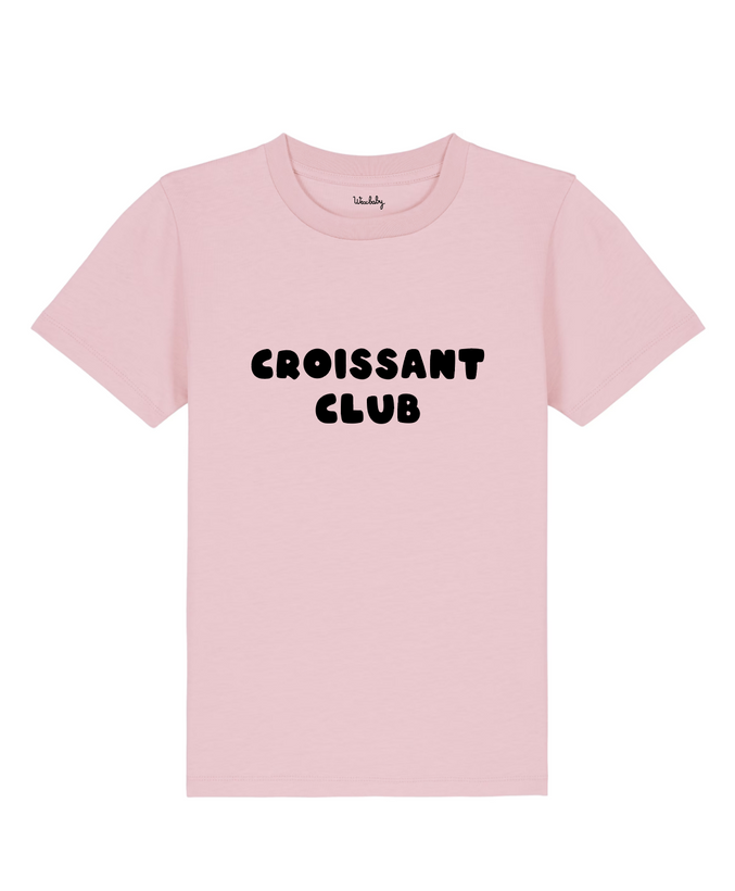 Croissant Club Organic Cotton T-Shirt - Cotton Pink