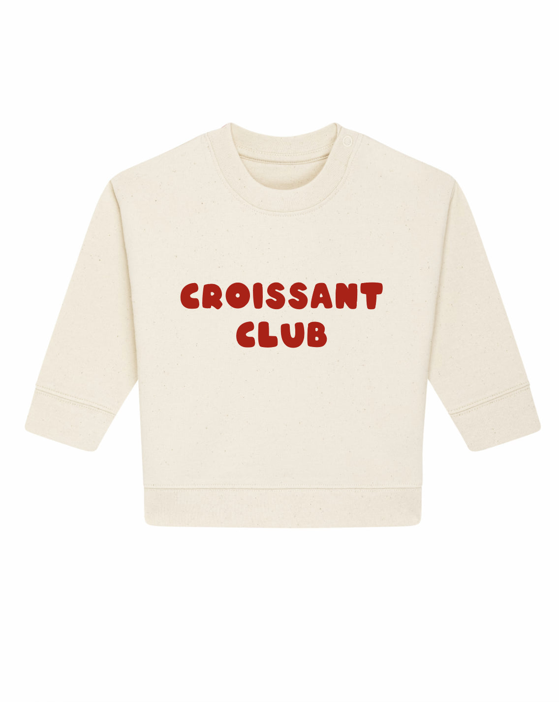 Croissant Club Organic Cotton Sweatshirt - Natural Raw