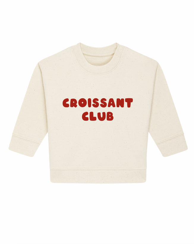 Croissant Club Organic Cotton Sweatshirt - Natural Raw