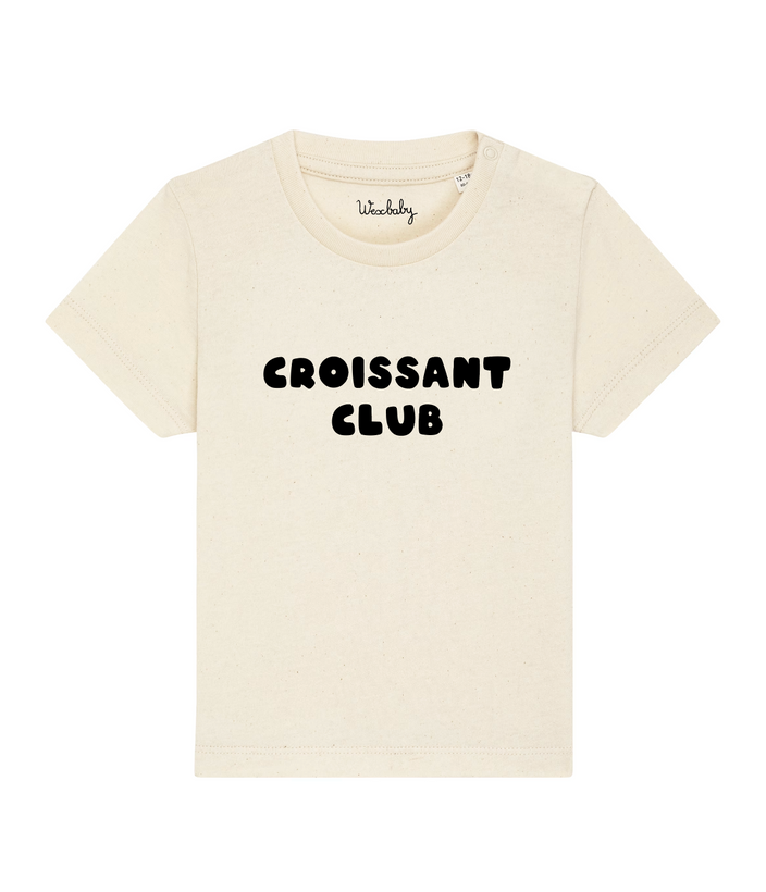 Croissant Club Organic Cotton T-Shirt - Natural Raw
