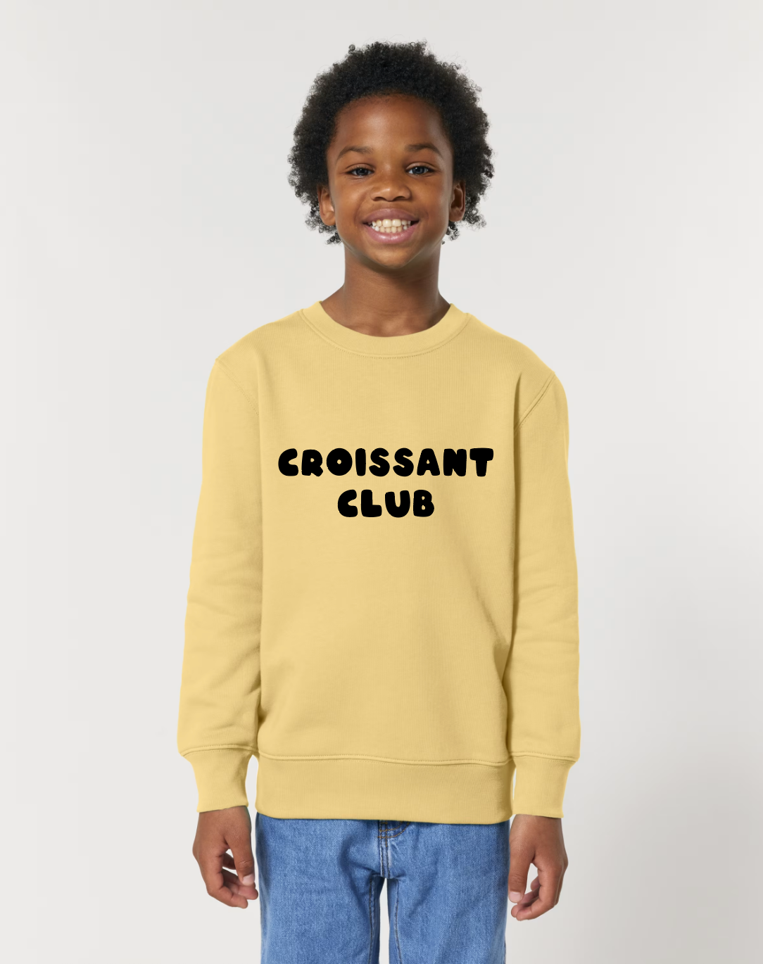 Croissant Club Organic Cotton Sweatshirt - Viva Yellow