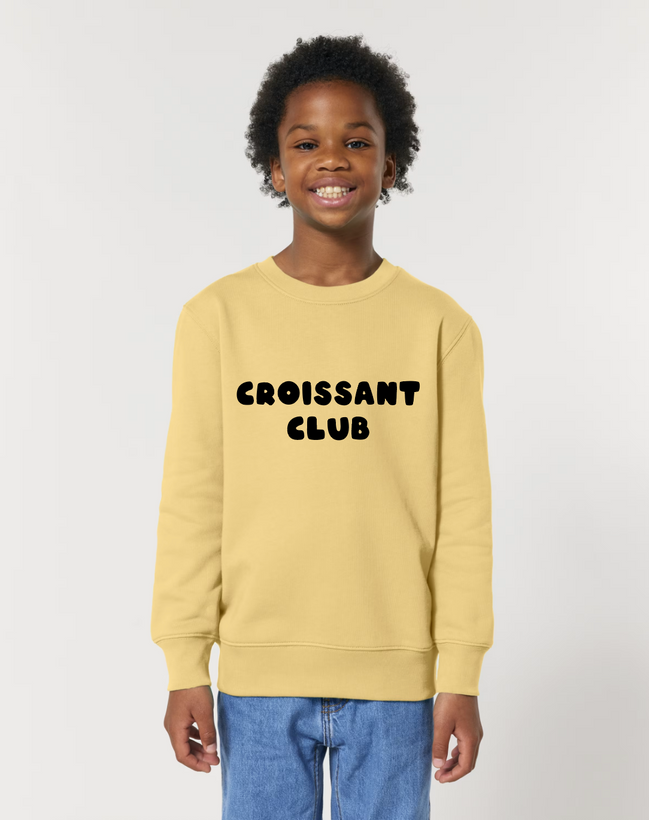 Croissant Club Organic Cotton Sweatshirt - Viva Yellow