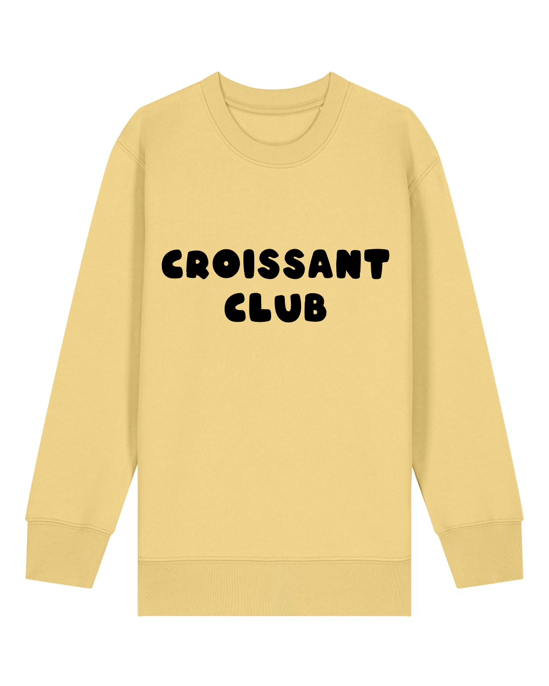 Croissant Club Organic Cotton Sweatshirt - Viva Yellow