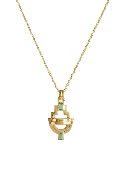 Ayah Necklace - Gold & Tourmaline