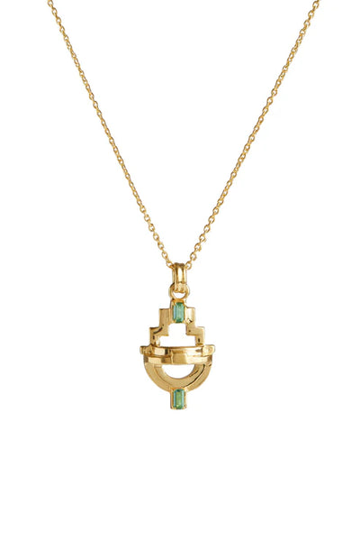 Ayah Necklace - Gold & Tourmaline