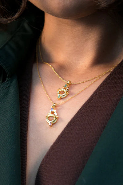 Ayah Necklace - Gold & Tourmaline
