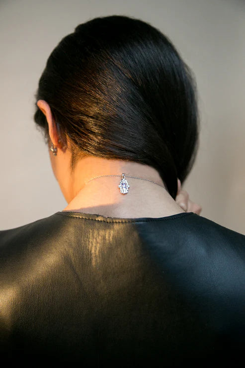 Mayan Necklace - Silver & Ametrine