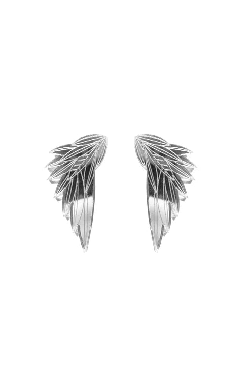 Wing Earrings (Small) - Silver