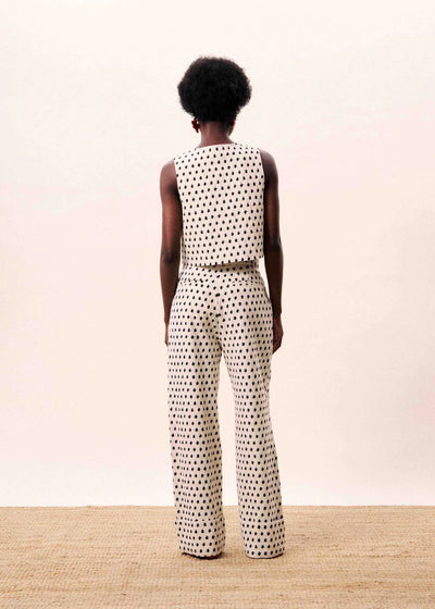 Isolde Pants - Cream Multi Print