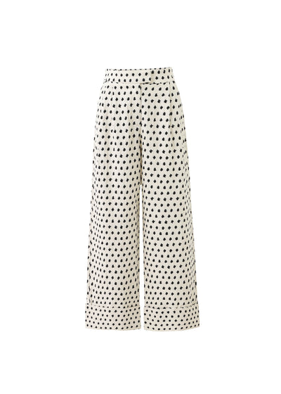Isolde Pants - Cream Multi Print